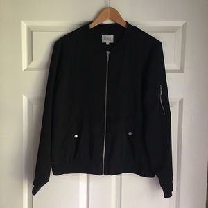 Black Bomber Jacket